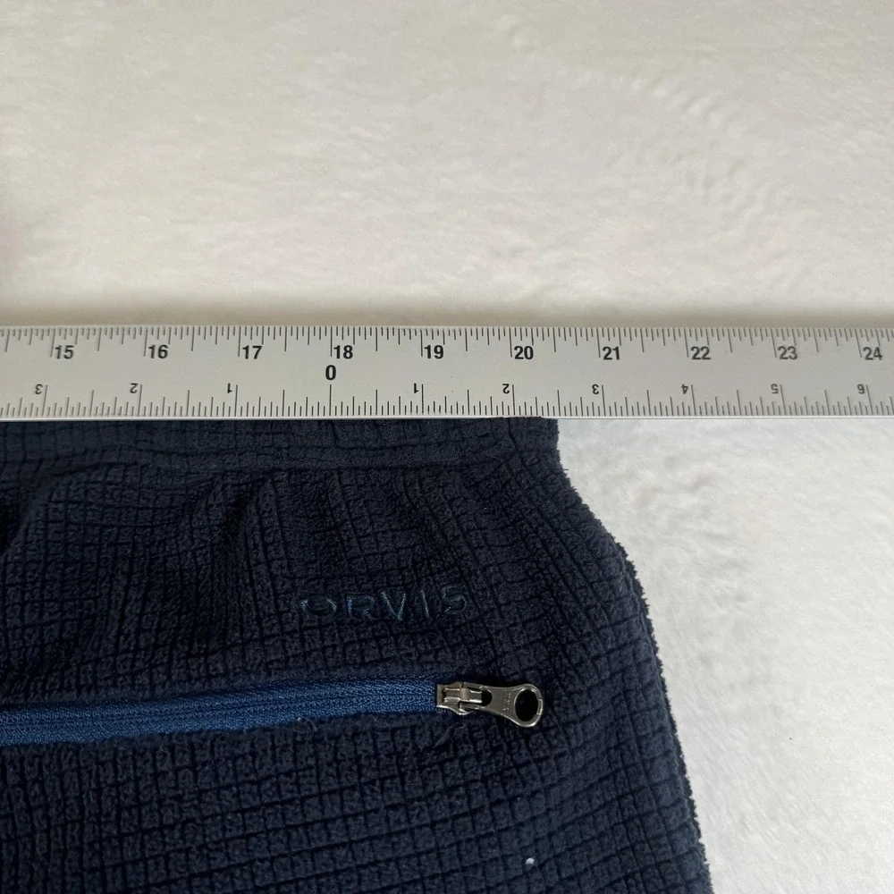 Orvis Sweatpants Mens XL Blue Fleece Thermal Joggers‎ Zip Pocket Warm Lounge
